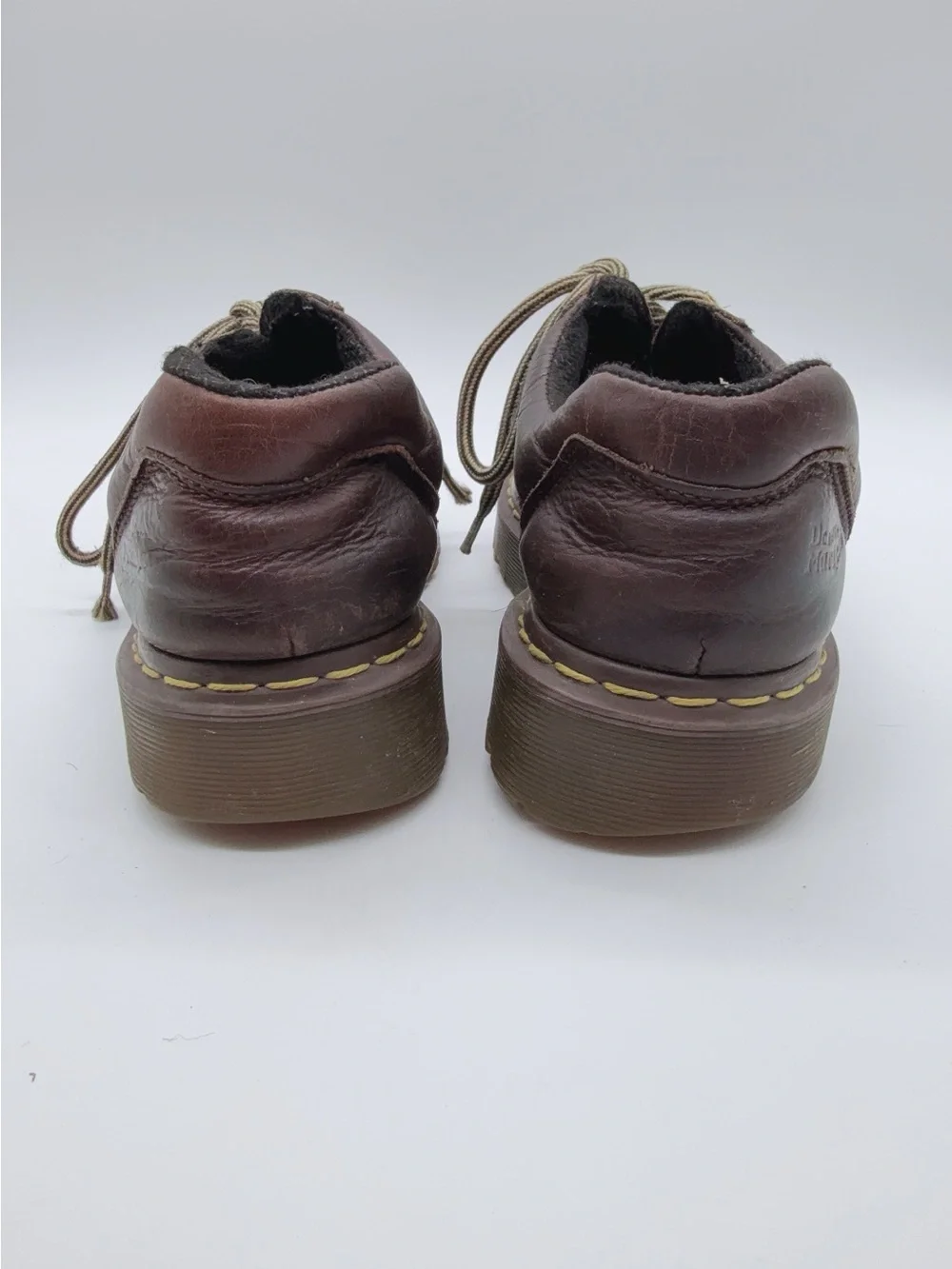 Dr. Martens Brown Leather Lace-Up Oxfords